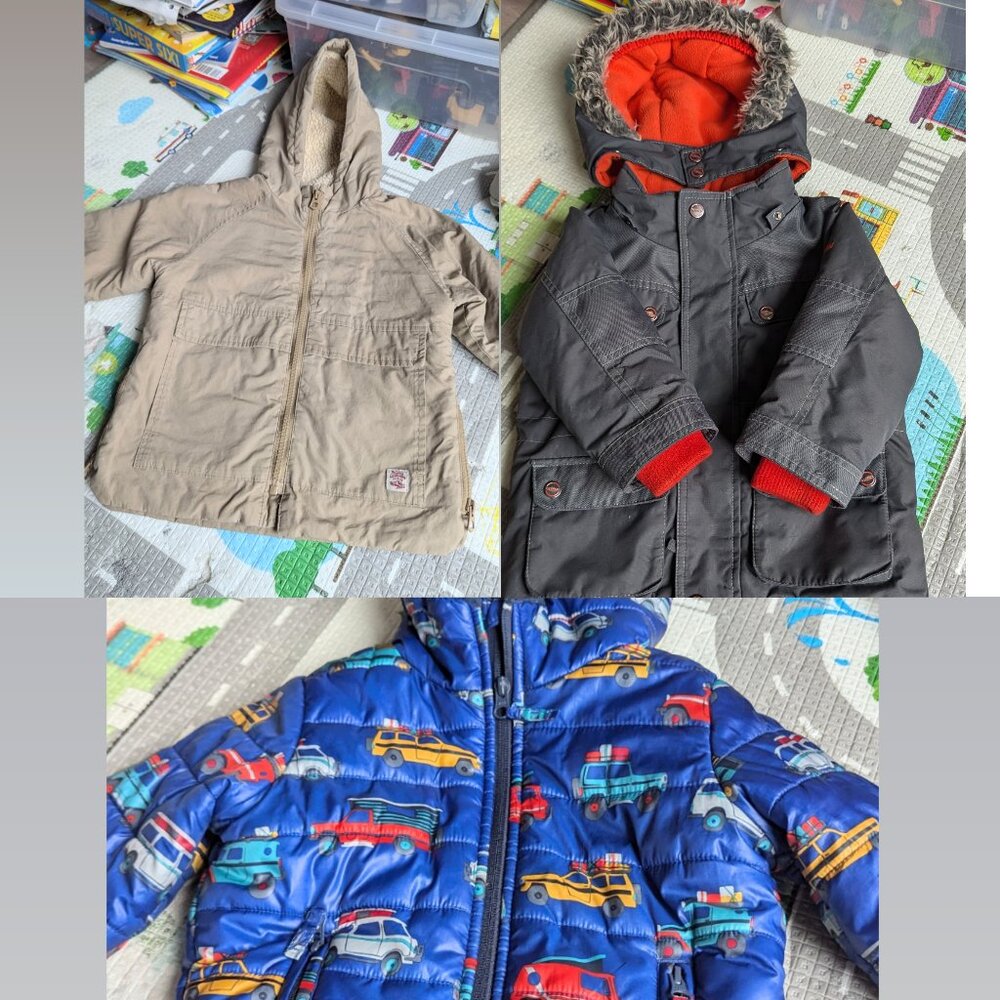 All 3 Bundle Oshkosh, Zara, Children's Place Winter Jacket 2T - 3T